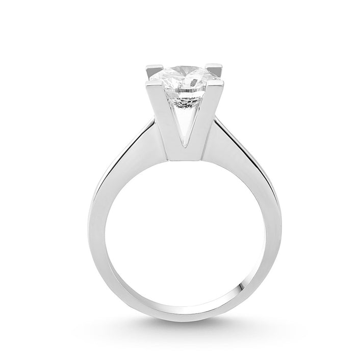 Nicole Manson 1001 Solitaire Ring Lab Grown Diamond White Gold