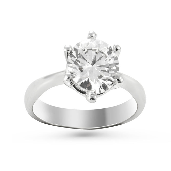 Nicole Manson 1002 Solitaire Ring Lab Grown Diamond White Gold