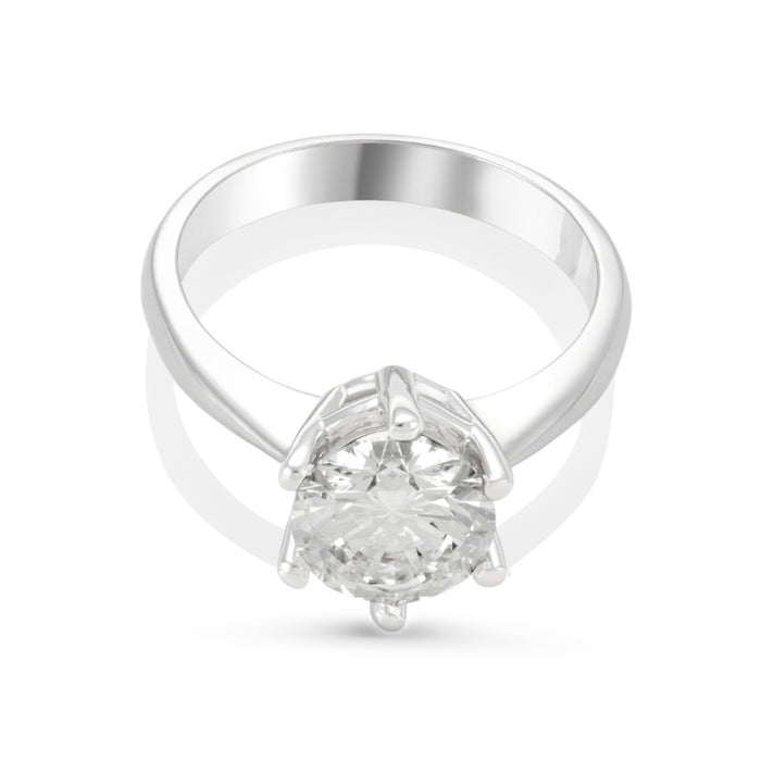 Nicole Manson 1002 Solitaire Ring Lab Grown Diamond White Gold