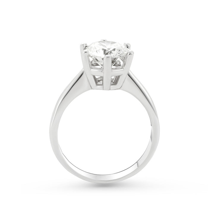 Nicole Manson 1002 Solitaire Ring Lab Grown Diamond White Gold