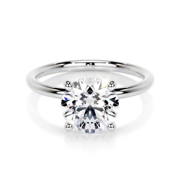 Nicole Manson 1007 Solitaire Ring Lab Grown Diamond White Gold